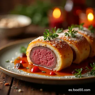 Recetas Navide&ntilde;as Gourmet Solomillo Ib&eacute;rico de Fiesta Tarjeta de receta