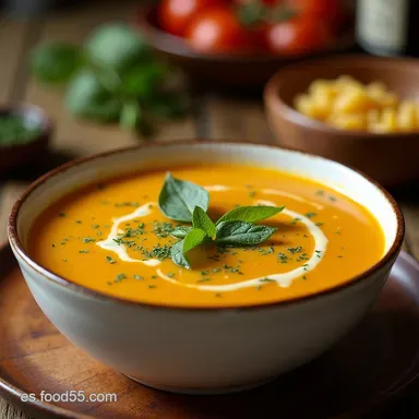 Sopa de Ajo Madrile&ntilde;a Mi Receta Secreta Tarjeta de receta