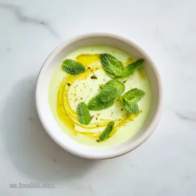 Sopa De Pepino en 10 Minutos Tarjeta de receta