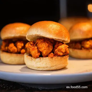 Fiesta en un Pan Spicy Chicken Tikka Sliders Tarjeta de receta