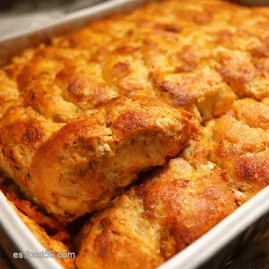 Fiesta en tu Boca Tandoori Chicken Garlic Bread Bake Tarjeta de receta