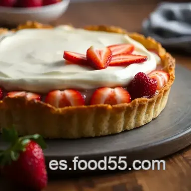 Tarta de Fresas con Nata: &iexcl;Receta Cl&aacute;sica y Cremosa! Tarjeta de receta