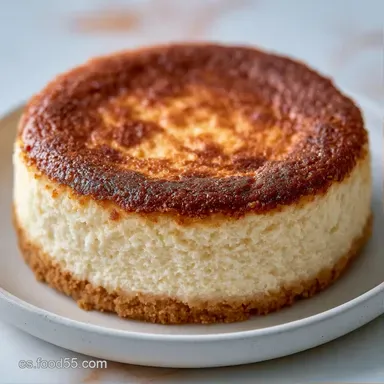 Tarta Queso Ricotta con Base Crujiente Tarjeta de receta