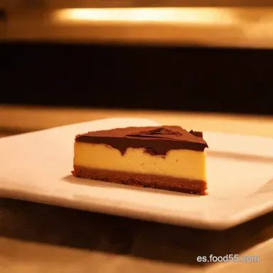 Tarta de Queso y Chocolate Mi Secreto con Zoha Tarjeta de receta