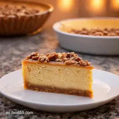 Tarta Invertida de Nuez Pacana Un Postre Marmoleado Espectacular Tarjeta de receta