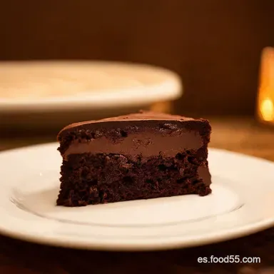 Tarta M&aacute;gica de Chocolate El Hot Fudge Pudding Cake Perfecto Tarjeta de receta