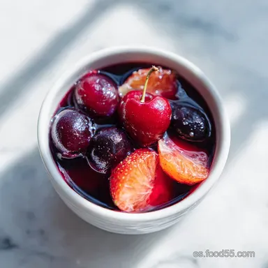 Tinto de Verano con Fruta: Receta para 4 Raciones Tarjeta de receta