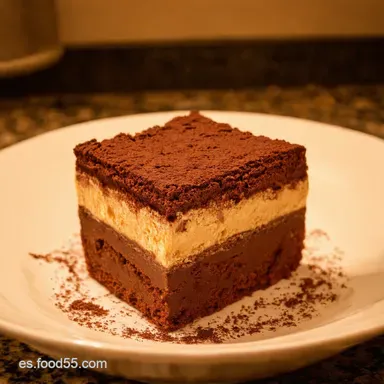 Tiramis&uacute; de Chocolate Facil&iacute;simo Receta Sin Horno Tarjeta de receta