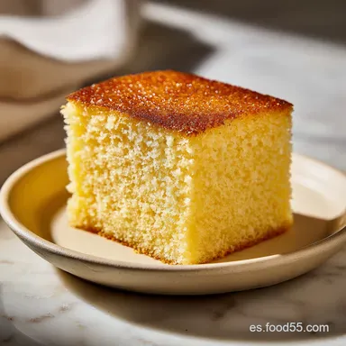 Torta de Vainilla con Aceite para 16 Porciones Tarjeta de receta