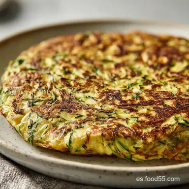 Tortilla de Calabac&iacute;n para Cenar en 40 Minutos Tarjeta de receta
