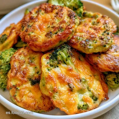 Tortitas de Brócoli Crujientes Tarjeta de receta