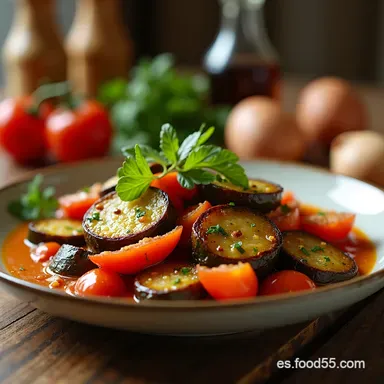 Vegetales Horneados con Especias Receta Mediterr&aacute;nea F&aacute;cil Tarjeta de receta