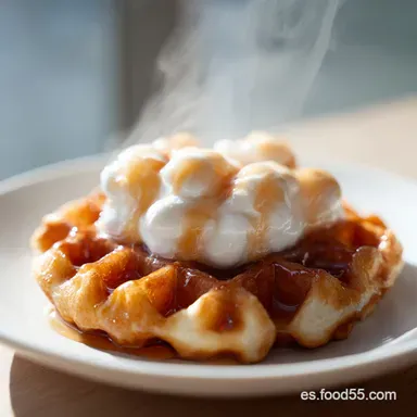 Waffles del Valle Receta para 4 Porciones Tarjeta de receta