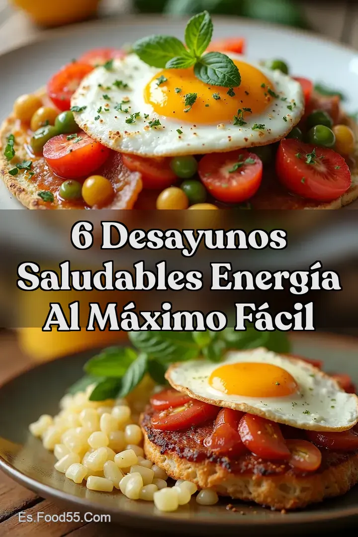 6 Desayunos Saludables Energ&iacute;a al M&aacute;ximo F&aacute;cil