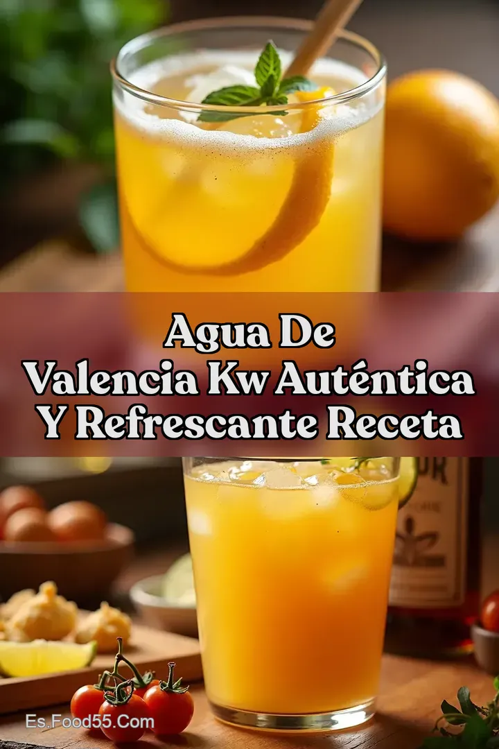 Agua de Valencia kw Aut&eacute;ntica y Refrescante Receta