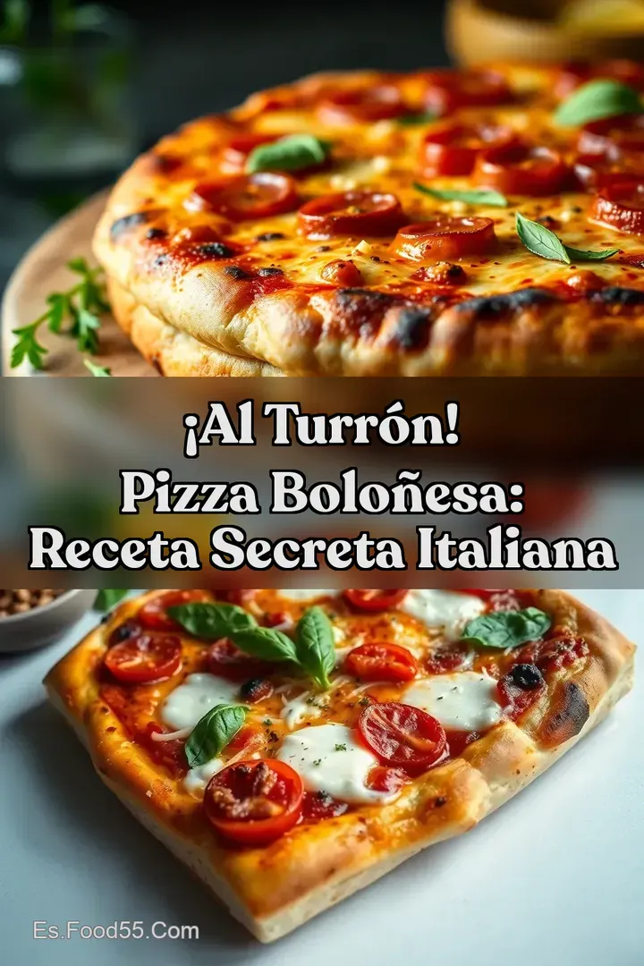 &iexcl;Al Turr&oacute;n! Pizza Bolo&ntilde;esa: Receta Secreta Italiana