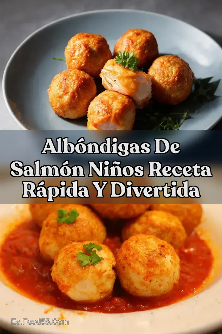 Alb&oacute;ndigas de Salm&oacute;n Ni&ntilde;os Receta R&aacute;pida y Divertida
