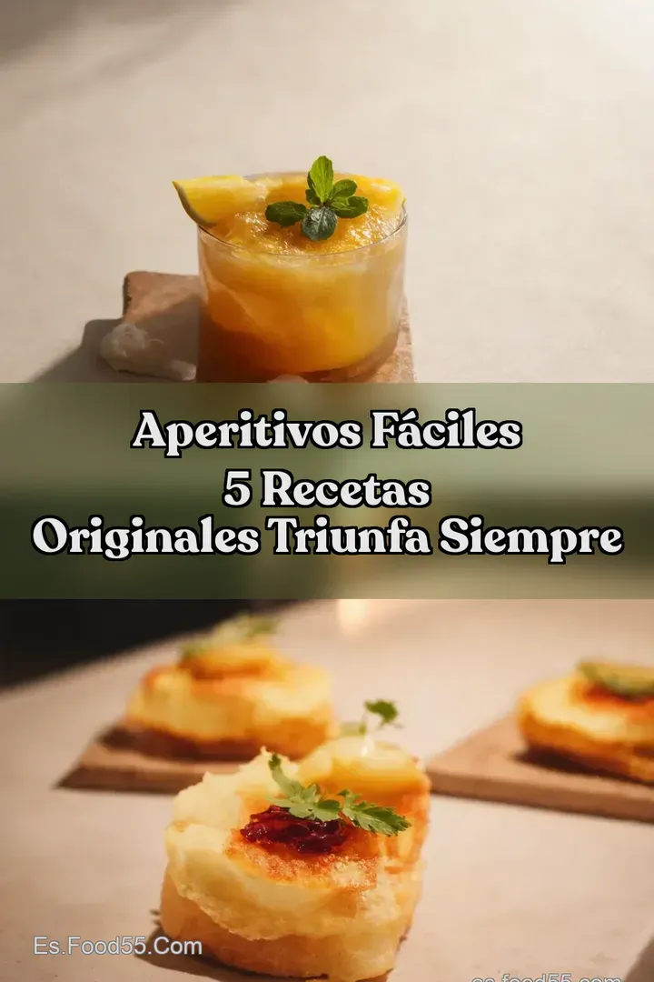 Aperitivos F&aacute;ciles 5 Recetas Originales Triunfa Siempre