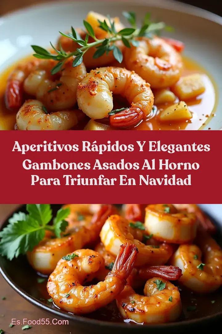 Aperitivos R&aacute;pidos y Elegantes Gambones Asados al Horno para Triunfar en Navidad