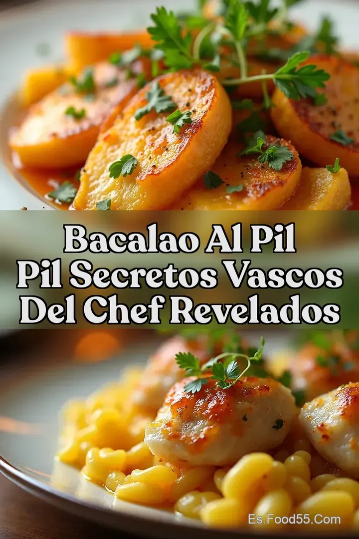 Bacalao al Pil Pil Secretos Vascos del Chef Revelados