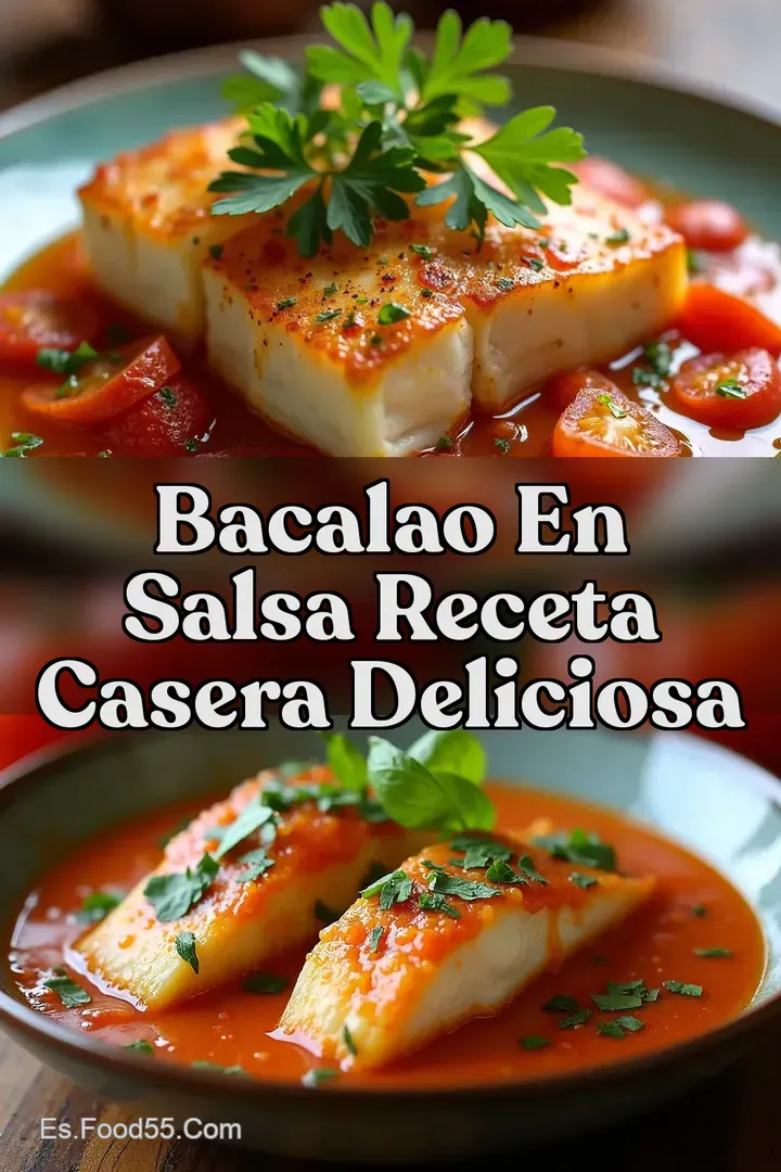 Bacalao en Salsa Receta Casera Deliciosa