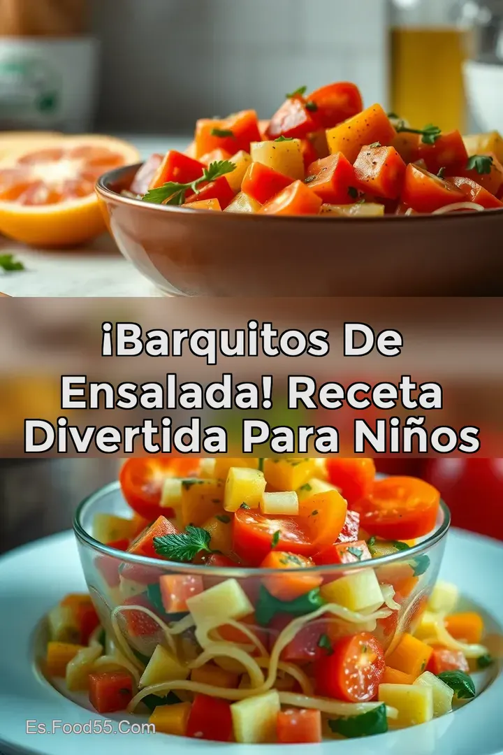 &iexcl;Barquitos de Ensalada! Receta Divertida para Ni&ntilde;os
