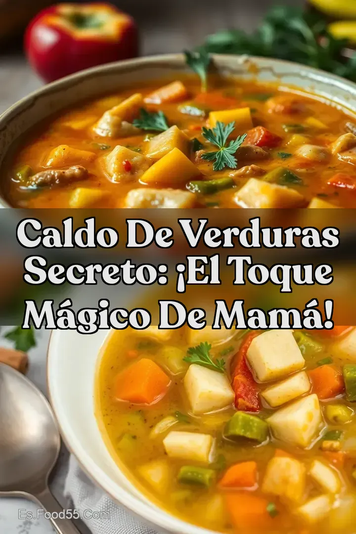 Caldo de Verduras Secreto: &iexcl;El Toque M&aacute;gico de Mam&aacute;!