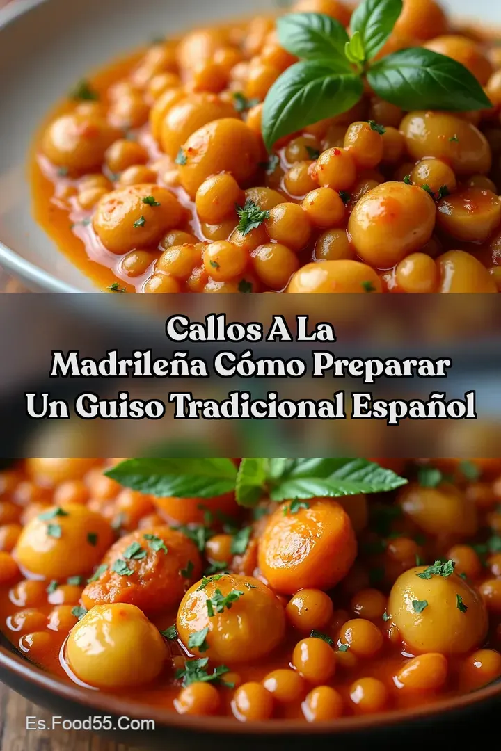 Callos A La Madrile&ntilde;a C&oacute;mo Preparar un Guiso Tradicional Espa&ntilde;ol