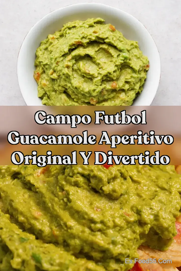 Campo Futbol Guacamole Aperitivo Original y Divertido