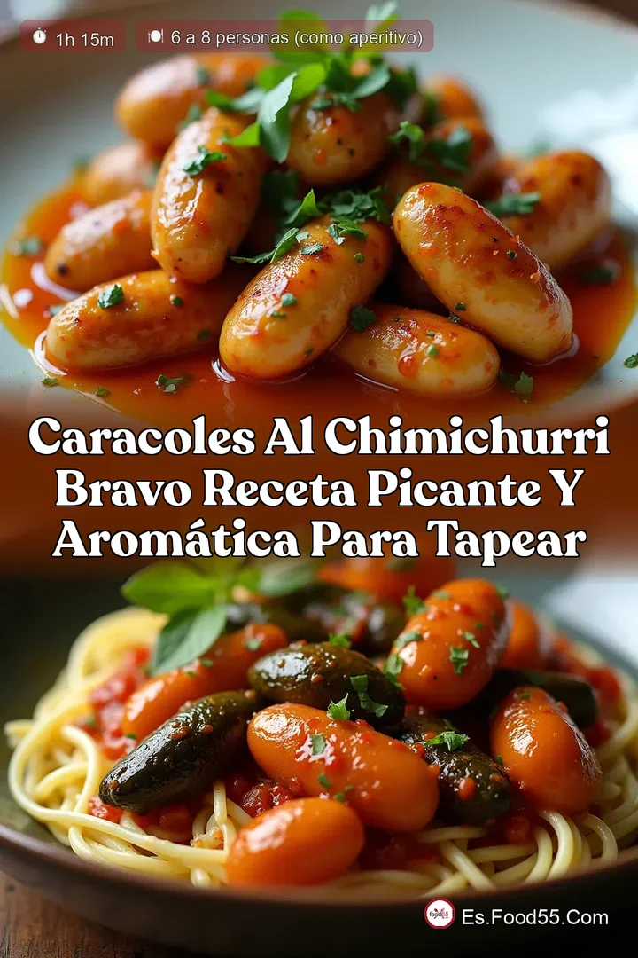 Caracoles al Chimichurri Bravo Receta Picante y Arom&aacute;tica para Tapear