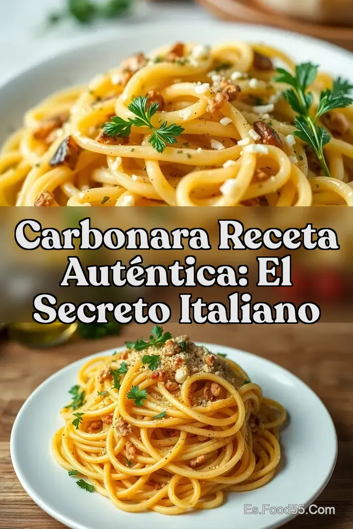 Carbonara Receta Aut&eacute;ntica: El Secreto Italiano