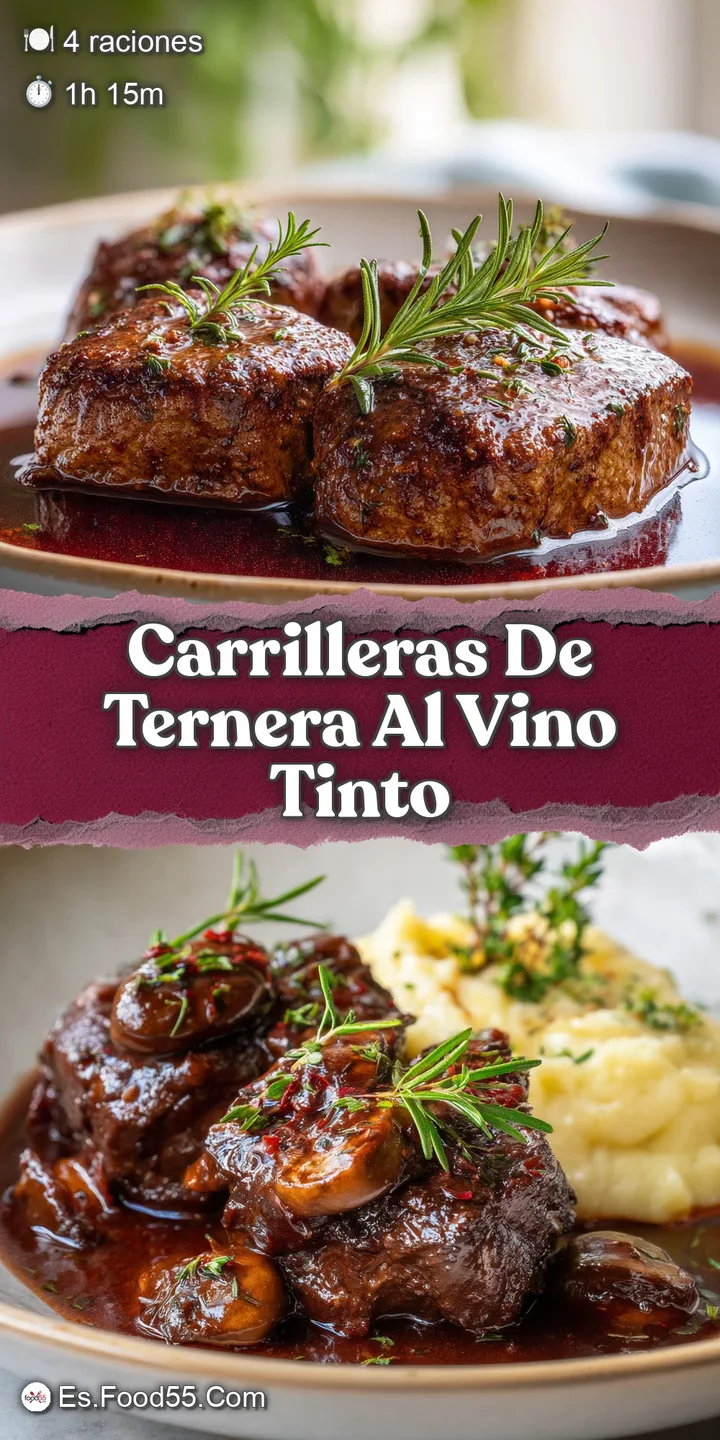Close-up of glistening, fork-tender beef in a luscious red wine sauce, showcasing the savory depth and slow-cooked texture.