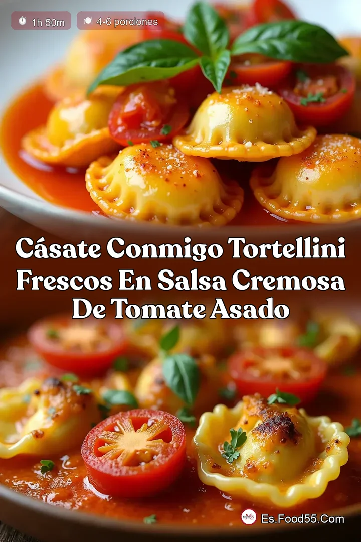 C&aacute;sate Conmigo Tortellini Frescos en Salsa Cremosa de Tomate Asado