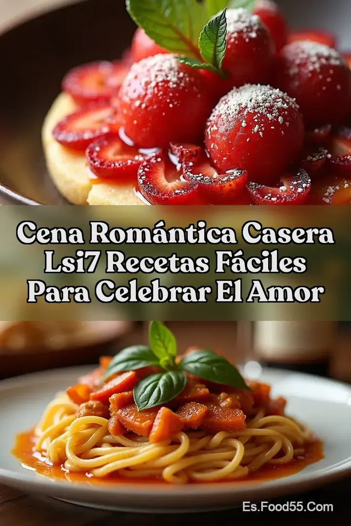 Cena Rom&aacute;ntica Casera LSI7 Recetas F&aacute;ciles Para Celebrar El Amor