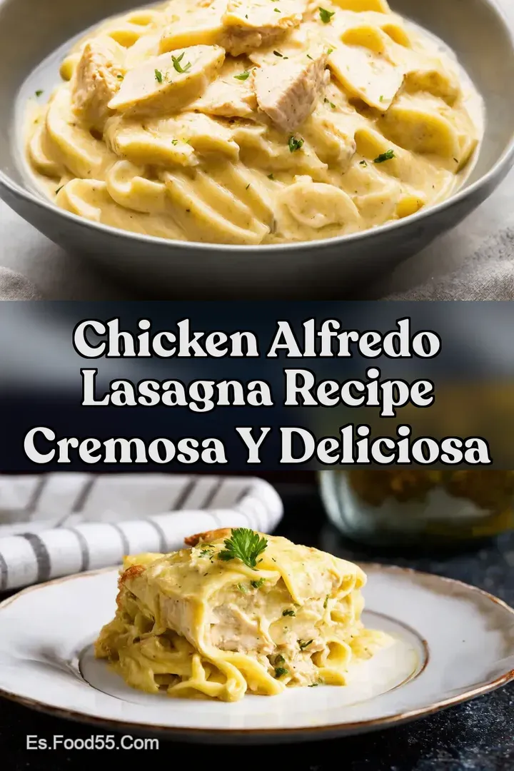 Chicken Alfredo Lasagna Recipe Cremosa y Deliciosa