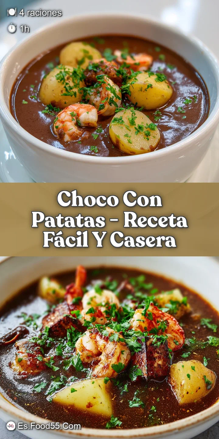 Close-up on a spoonful of 'choco con patatas', revealing the creamy, thick texture and the contrast of dark chocolate and ...