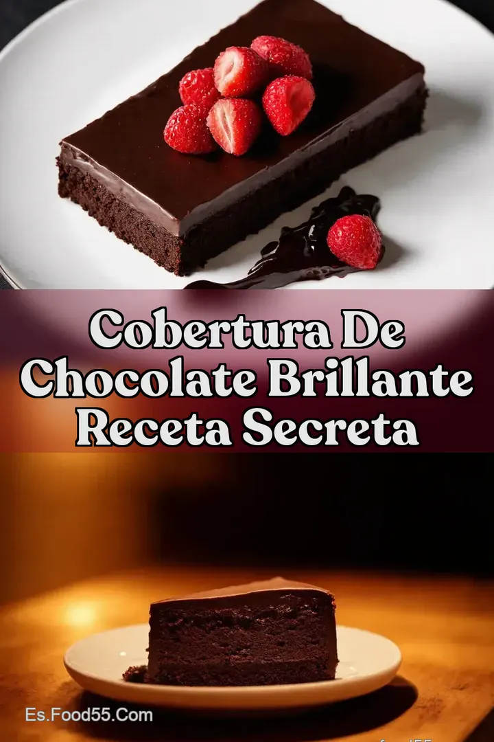 Cobertura de Chocolate Brillante Receta Secreta