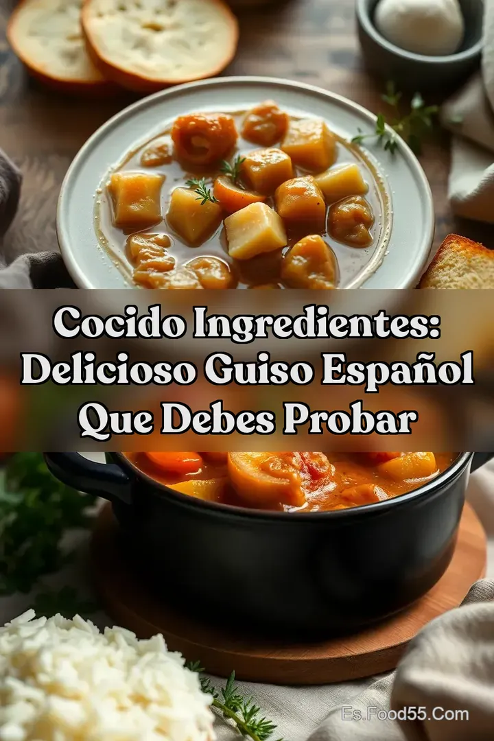 Cocido Ingredientes: Delicioso Guiso Espa&ntilde;ol Que Debes Probar
