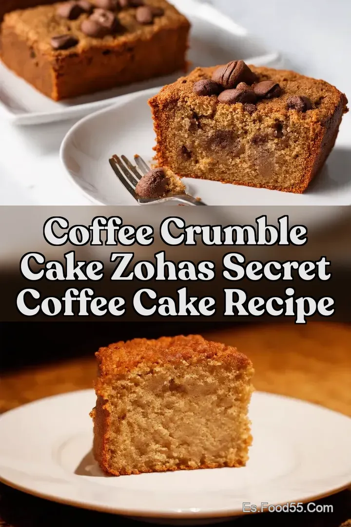 Coffee Crumble Cake Zohas Secret Coffee Cake Recipe