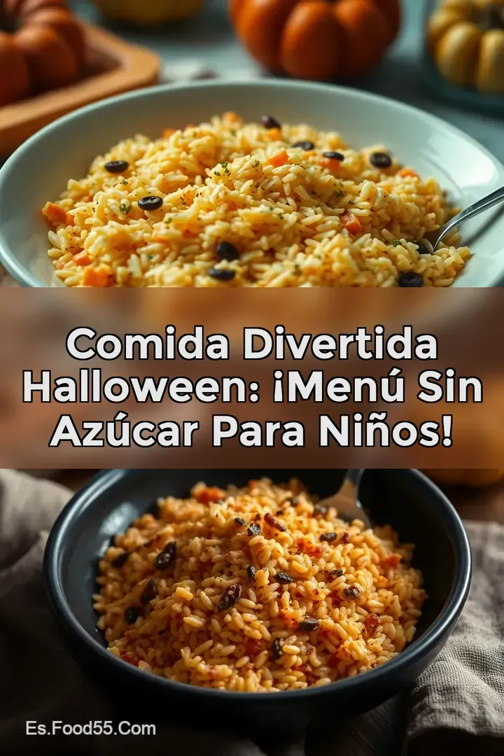 Comida Divertida Halloween: &iexcl;Men&uacute; Sin Az&uacute;car Para Ni&ntilde;os!
