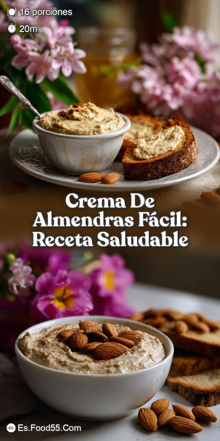 Close-up reveals the rich texture of almond cream, studded with crunchy nuts and glistening honey droplets. Creamy, pale, ...