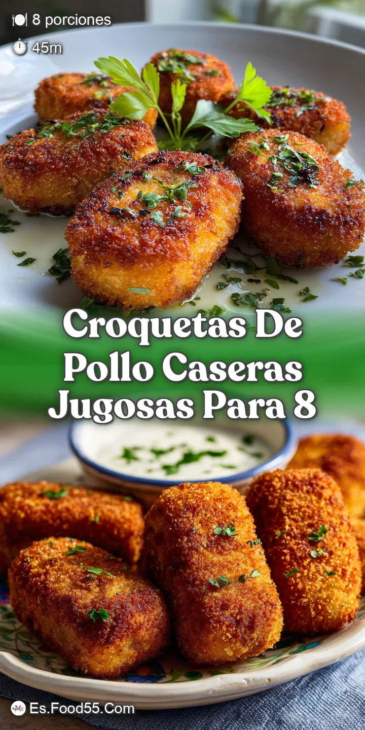 Close-up of a single, golden-brown chicken croquette, showcasing its crispy exterior and creamy, savory filling.