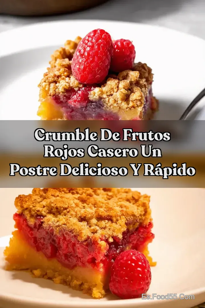 Crumble de Frutos Rojos Casero Un Postre Delicioso y R&aacute;pido