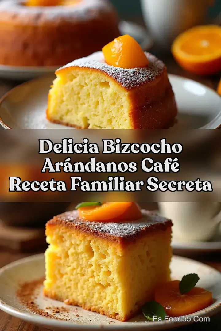 Delicia Bizcocho Ar&aacute;ndanos Caf&eacute; Receta Familiar Secreta