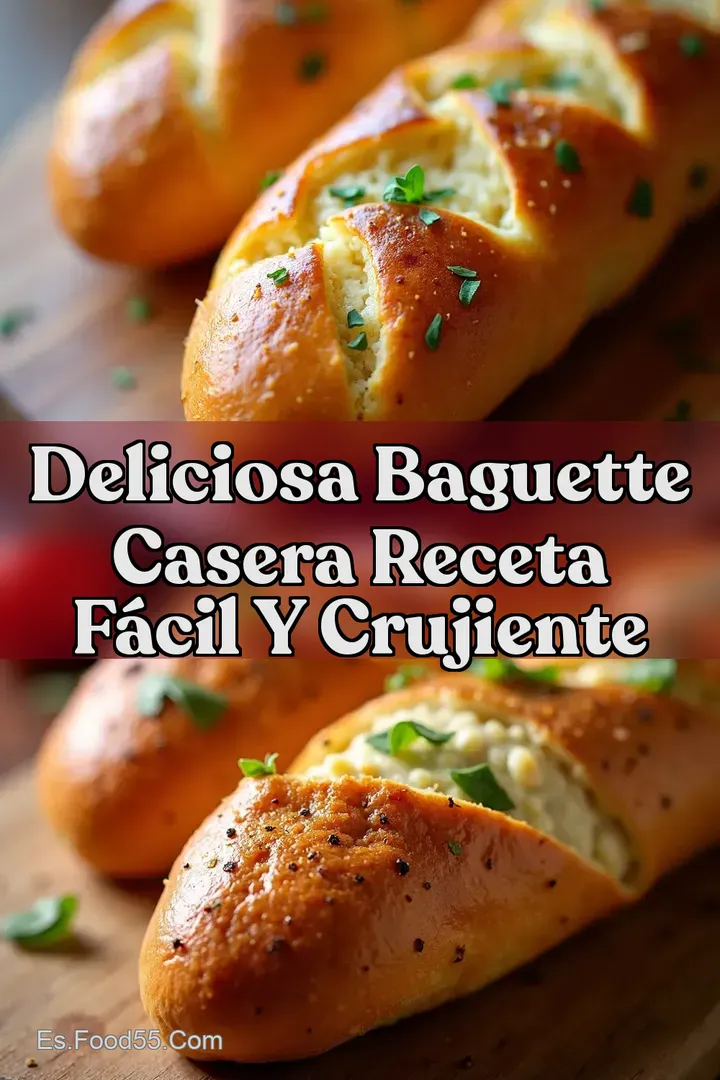 Deliciosa Baguette Casera Receta F&aacute;cil y Crujiente