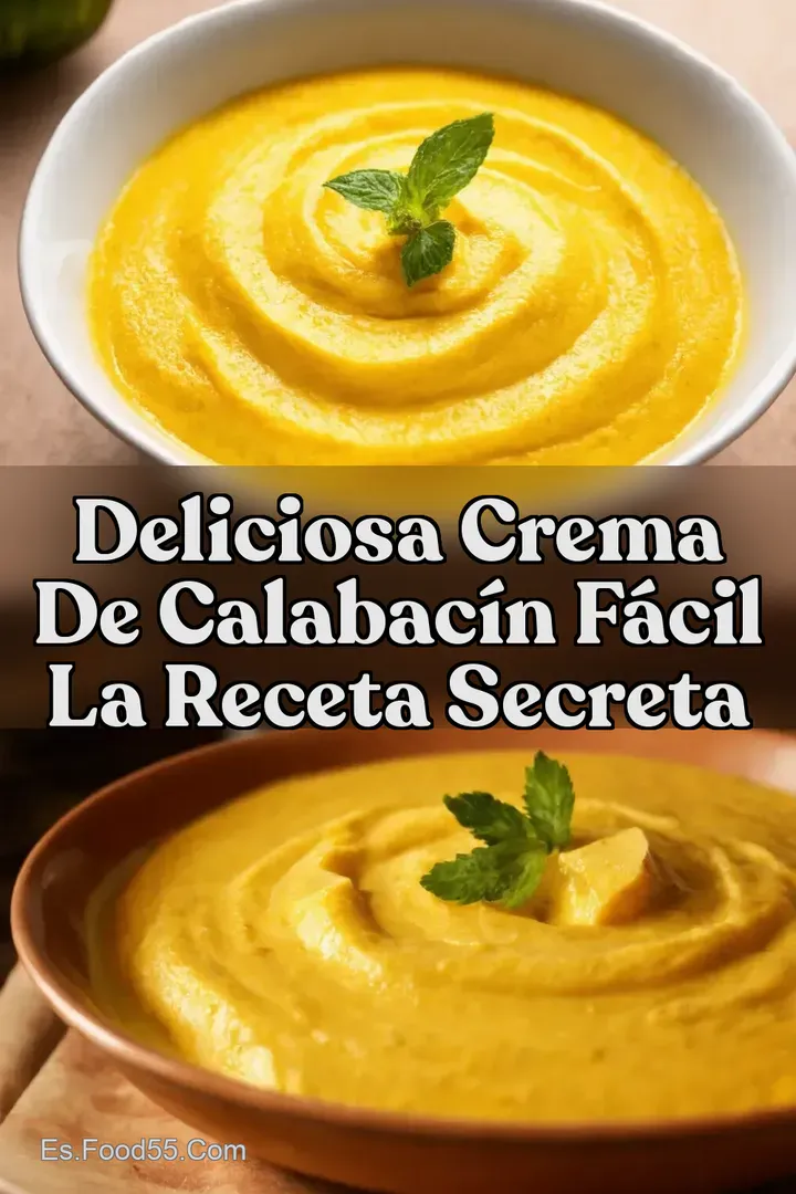 Deliciosa Crema de Calabac&iacute;n F&aacute;cil La Receta Secreta