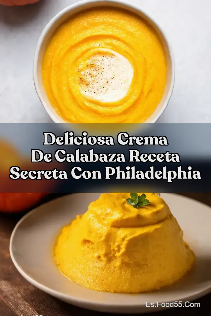 Deliciosa Crema de Calabaza Receta Secreta con Philadelphia