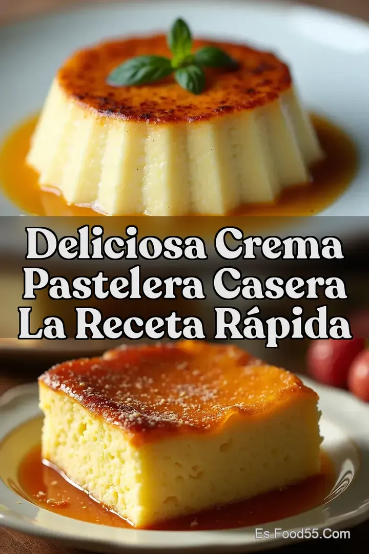 Deliciosa Crema Pastelera Casera La Receta R&aacute;pida