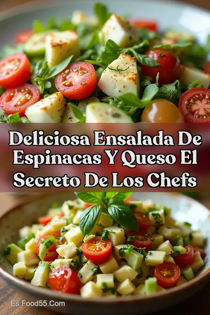 Deliciosa Ensalada de Espinacas y Queso El Secreto de los Chefs