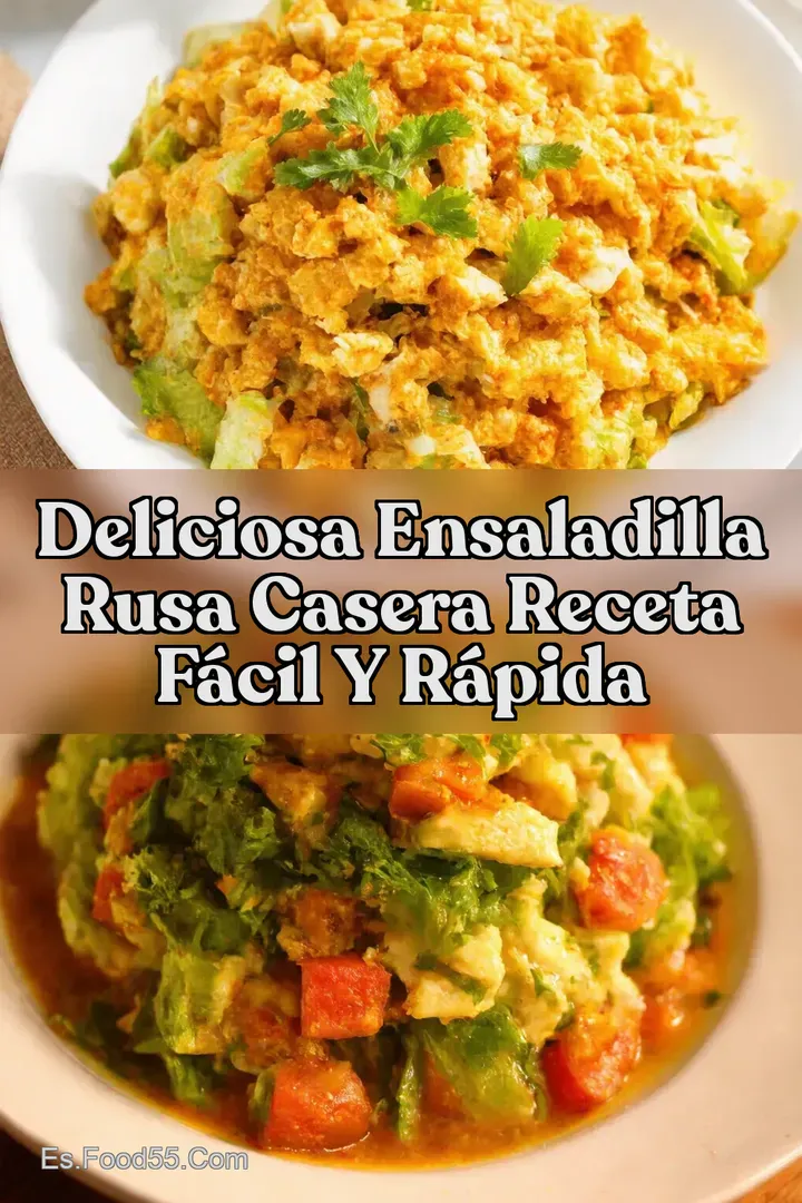 Deliciosa Ensaladilla Rusa Casera Receta F&aacute;cil y R&aacute;pida
